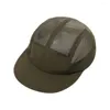 Visatorer utomhus sommaren snabb torkningslock arbete andas mesh caps camping hatt sport 5 panel baseball hattar