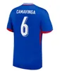 Club francese set completo 24 25 maglie da calcio Benzema Giroud Mbappe Griezmann Saliba Pavard Kante Maillot de Foot Equipe Maillots Kit Kit Women Men Shirt Football Shirt