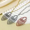 Charms 10st Creative Iron Alloy Filigree Stamping Pendants Multicolor Geometic Painted DIY Necklace Jewelry 5cm x 2,6 cm