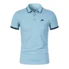 2024 Jlindeberg Golf Polo Shirt Szybkie potwierdzenie oddychające Lapel krótko-rękawowe T-shirt mężczyzn Summer 240417