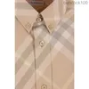 Moda de lujo BuRberlyes Ropa para mujeres Hombres modernos para hombres Gabardina Camisa de ajuste suelto con marca de la marca LOGO ORMEGIO DESEMBRE LOPE ENVERSIBLE Tops casuales