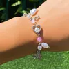 Bracelets de liaison punk harajuku metal pentagram étoile bracelet pour femmes egirl vintage perle perle bijourie esthétique accessoires y2k