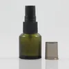 Speicherflaschen leer mattgrün/grün 0,5 Unzen kosmetische Probe Parfüm 15ml Nebel -Sprühglasflasche für