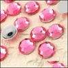 Loose Diamonds New 2000Pcs 10Mm Facets Resin Rhinestone Gems Sier Flat Back Crystal Loose Diamonds Beads Dec Diy Drop Delivery Otwzx