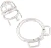 Chastity Device cage Closed Base Ring Attachable Belt Cock cage Base Ring for Men's Chasity cage Stainless Steel Virginity Lock JH550 50mm