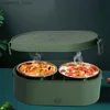 Bento Boxes USB Electric Heated Lunch Boxes Stainless Steel Portable Food Warmer Car Home Portable Rice Cooker Warmer Lunch Bento Box L49