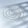925 Sterling zilveren ketting met eenvoudige geometrische kralen Choker glanzende en delicate sleutelbeenketen voor damesmode juwelier