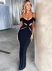 Повседневные платья Kesiachiccly Black Hollow Out Bangage Sexy Dress Women Party Club Blackless Long Slim Fit Fashion Beach Осень Вестидос