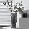 Wazony abstrakcyjne sztuka twarz szklana dekoracja wazonu sucha arranght kreatywny stół do salonu dom