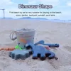 Barn Sand Molde Tools Set Silicone Beach Toys Summer Water Spela Baby roligt spel söta djurform mjuk badbad leksak barn 240407