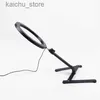 Éclairage continu 26cm Ring Light Photography Live Lighting Téléphone remplit Ringlight Trépied Photo LED Selfie Bluetooth Y240418