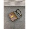 Evening Bags Leather Womens Bag Luxury Retro Tofu Small Square Shoulder Messenger Split Flap Handbag