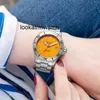 Desginer Mechanical Automatic Watch Men Dolphin Automatic Dive Dial Orange