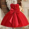 Robes de fille robe princesse pour filles pour les enfants pour enfants anniversaire baptême de baptême tulle tutu bébé fille costumes de fête