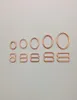 Sewing notions bra rings and sliders strap adjustment buckle in rose gold5579493