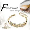 Bracelets de charme ZG Bracelet de produits tendances pour femmes Gold Leaf Europe et américain Bijoux de mariage de mode Diamond Bangle Femme