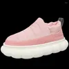 Casual Shoes Cozy Winter Man Slippers Thick Platform Large Size Shoe Indoor Plush Waterproof Outdoor Fashion Woman Non-Slip Men