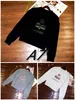 Kadın Hoodies Sweatshirts Womenswear Isabel Marants Fransız Sonbahar 23 Yeni Mektup Akın Baskı Üçgen Boyun Sweatshirt Sıradan Lon Dhuvi