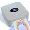 Rechargeable UV LED Lamp for Nails Bling-bling Cordless Gel Polish Dryer Machine 30LEDS Wireless Nail Dryer With Smart Sensor 240318