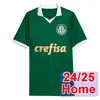 2024 25 Jerses de futebol feminino Palmeiras Breno Lopes Danilo Piquerez Ze Rafael R.Navarro Atuesta Home Away Futebol camisas de futebol uniformes de manga curta