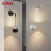 Muurlampen ronin eigentijdse lamp indoor woonkamer slaapkamer bedkamer bedstochtige kunst elcidor halway