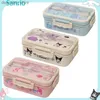 Bento Boxes Miniso Kuromi Lunch Box Cinnamoroll My Melody Student Compartmentalised Eco-Friendly Bento Box Table Proware Food Storage Container L49