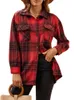 2024 2024 And Autumn Winter Popular Women's Flannel Shirts, Plaid Shirts, Casual Women's Clothing Fashion Fashion 2024 Fashion Fashion