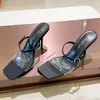 Scarpe eleganti nel 2024 Pompe della moda Ladies con tacchi alti femminile trasparente Elegante Elegante Slides Slides Sandals