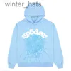 Mens Hoodies Sweatshirts Sky Blue Spder Men Women Hip Hop Young Thug Spider World Wide Print Pullover G Cyuc