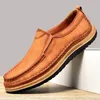 Casual Shoes Man's Genuine Leather Loafers Men Slip On Outdoor Moccasin Sneakers Flat Causal Male Footwear Boat Moccasins