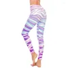 Pantaloni da donna pantaloni yoga pantaloni multicolore stampa fitness sports xs-8xl