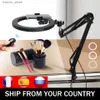 Continue verlichting LED Selfie Soft Ring Light met een lange arm telefoon statiefbeugel Bracket Cirkelvulling Licht Circulair Licht Make -up Foto Ring Licht Y240418