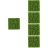 Dekorativa blommor 5 PCS Creative Simulated Moss Foams Wall Bakgrundsdekor för hemmakontor Bar Green Panels Stabiliserade