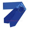 Écharrés drapeau de l'Union européenne 180 15cm La ceinture de graduation a volé une écharpe double face pour l'étude à bord de la classe internationale de 2024