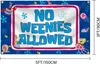 De No Weenies toegestaan Flag 3x5 ft grappige vlagposter voor college slaapzaal decorPartiesGift Strong and Sturdy 240411