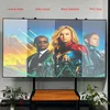 180 tum max ALR Black Diamond Projector Screen AMBIENT LIGHT AVSKRIVNING Fixad ram 1cm Ultra smal Bezel CLR 8K 3D -projektion