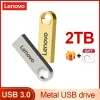 Cards Lenovo 2TB USB 3.0 Metal Flash Drive Memory 1TB 512GB 256GB Waterproof Usb Stick High Speed Flash Memory Card OTG Pen Drive