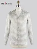 Mens Shirts Flax Blended White Check Enamel Button-down kiton Hooded Shirt