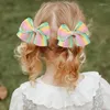 Akcesoria do włosów słodka wstążka do włosów dziewczęta nakrycia głowy kolorowy klips dla dzieci ręcznie robione bowknot barrettes hairgrip koreański