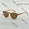 Lunettes de soleil Oliver People OV1227 Brand Designer en métal rond Lunettes de soleil Men Femmes Steampunk Fashion Lunes Retro Vintage Sun Verres de soleil Olive Lunettes de soleil 337