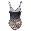 Kvinnors badkläder 2024 Leopard Retro One Piece Swimsuit Kvinnor Afrikan med kjol Sexig baddräkt Monokini Cover Up Bodysuit Beach Wear