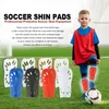 1pairs Children Soccer Shin Pads Cuish Plate Soft Soccer Football Shin Guard Pads Leg Protector For Kid Breathable Shinguard 13.5x8cm