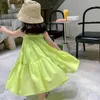 Sukienki dla dziewczynki sukienka dziewczyny lato 2022 Koreańskie fajne, swobodne dziecko ciasto