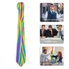 Bow Ties Colorful Zebra Stripes Tie Funky Animal Imprimé vintage Cool Neck for Adult Wedding Collar Design Accessories