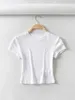 T-shirt a maniche corte per camicie da donna per donne top slim ed elastico estate sexy elastica