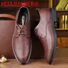 Scarpe casual maschili da uomo Oxfords uomini morbidi mocassini in gomma anti-slip man fatti formali fatti a mano 38-44