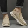 Men Shoes Casual Respirável Classic Canvas Slip On for Walking Sneakers Soakers 240410