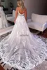 Summer Garden Bohemian Wedding Dresses a Line Spaghetti Cinghies Abiti da sposa senza schienale con Appliques Boho Robe de Mariage Custom Made BC15043