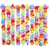 Fleurs décoratives 10pcs Hawaii Christmas Couronne de porte Décoration de porte hawaïenne Fleur artificielle Garland Collier Luau Torpil