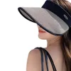 Wide Brim Hats Straw Hat For Woman Teenagers Unisex Outdoor Soft Visor Brims Summer Spring Comfortable Foldable Sun